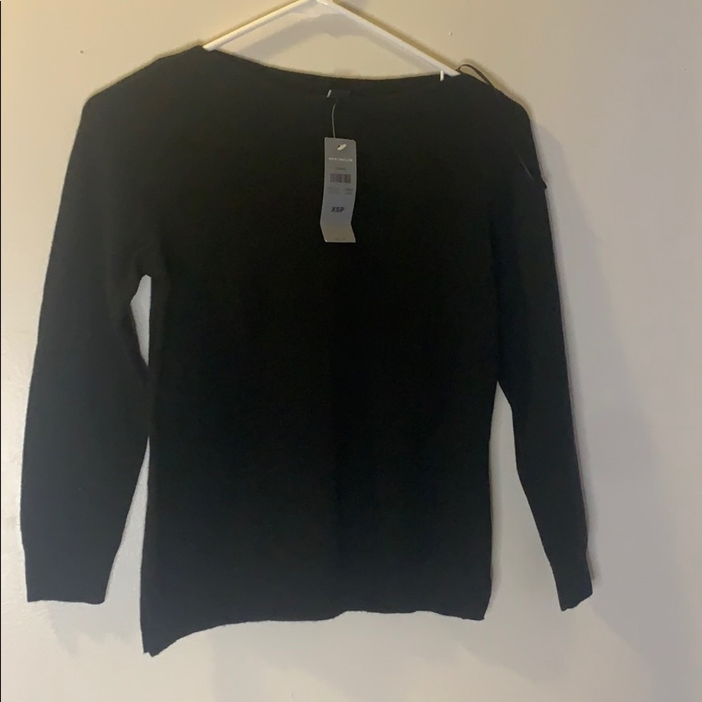 Plain black sweater